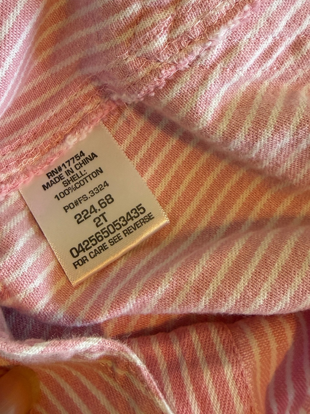 Kids Pink Stripe Overalls with Adjustable Straps - Picture 4 of 4